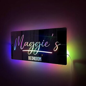Personalized LED Name Mirror