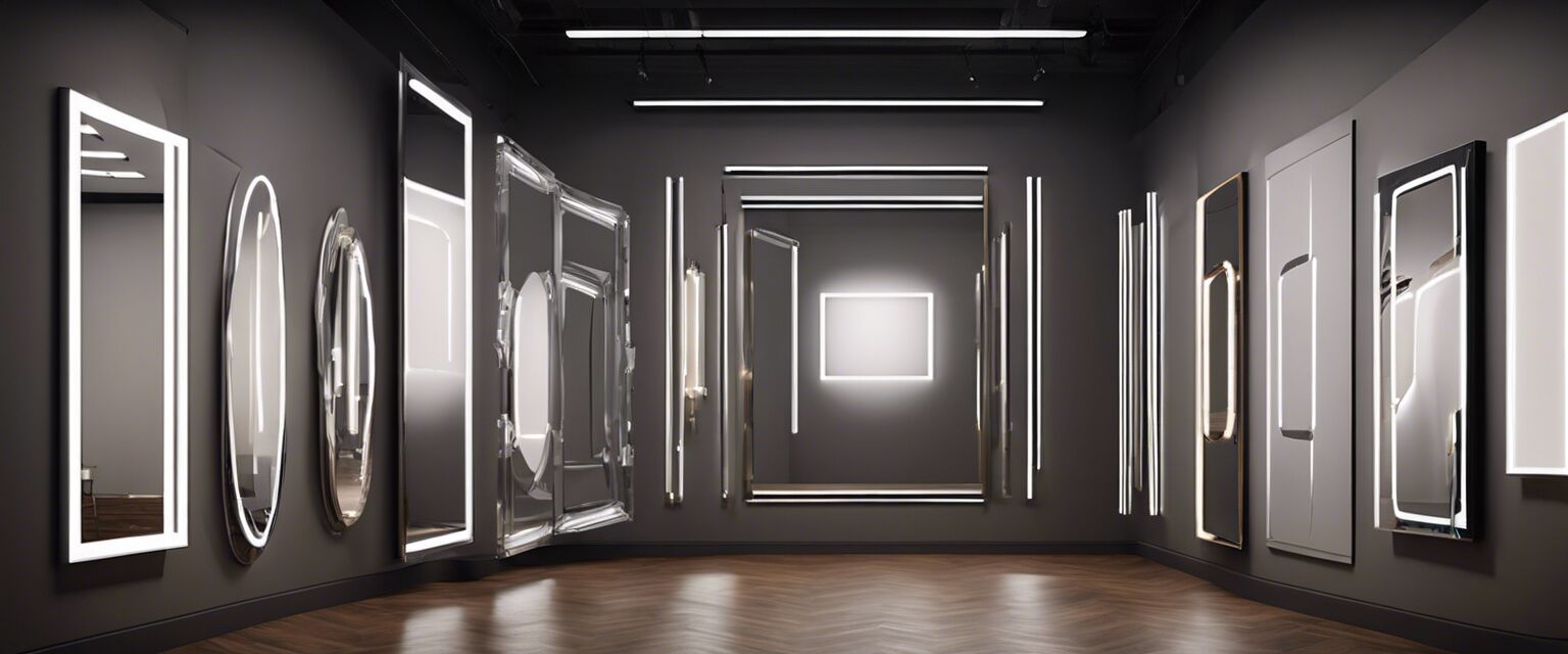 Variety of LED mirror designs