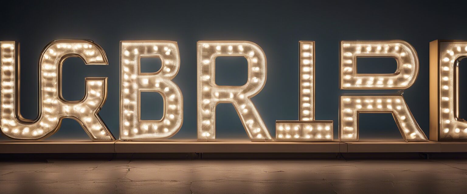 LED Name Mirror Light designs