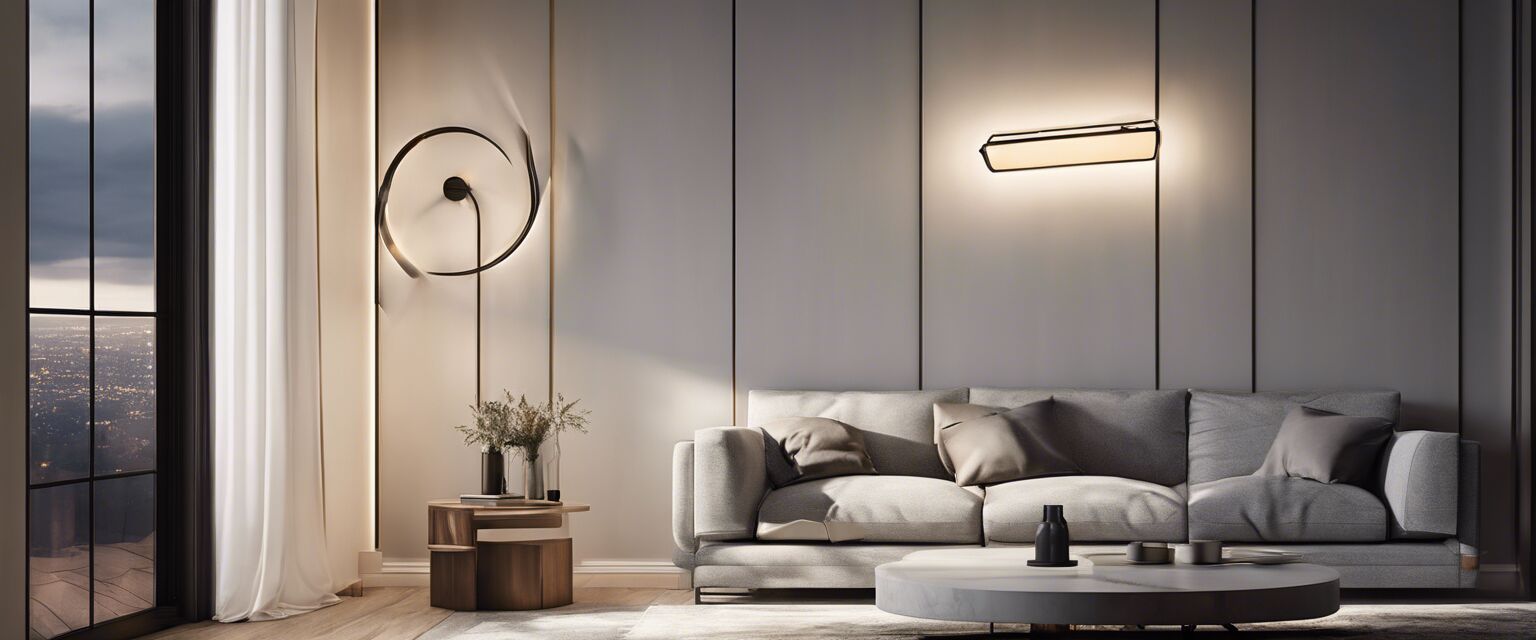 Stylish wall light fixture