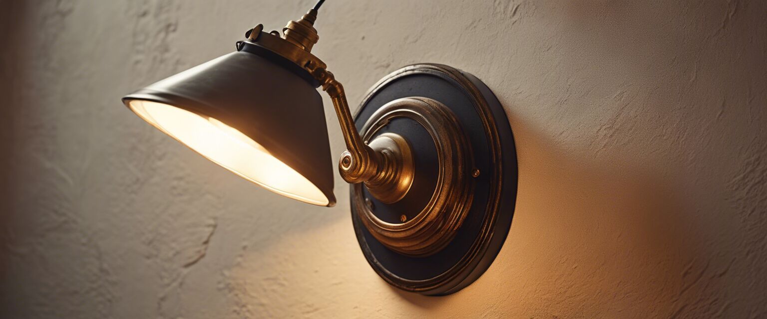 Vintage wall light fixture